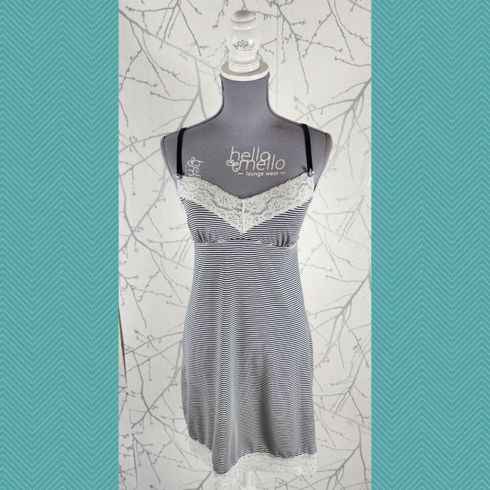 Laura Ashley Strappy Lace Detail Nightie Slip Dress